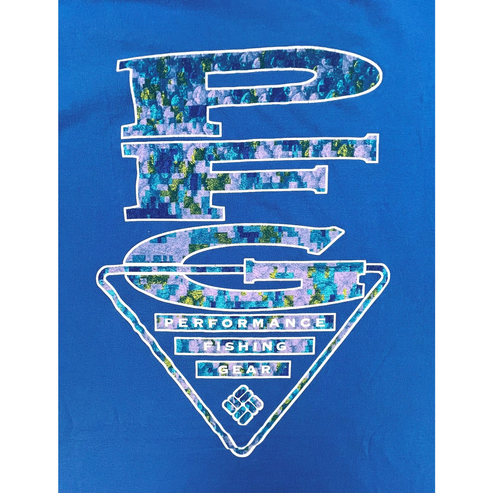 Columbia PFG Performance Short Sleeve T-Shirt in Royal Blue (Men's XXL) - Picture 5 of 7